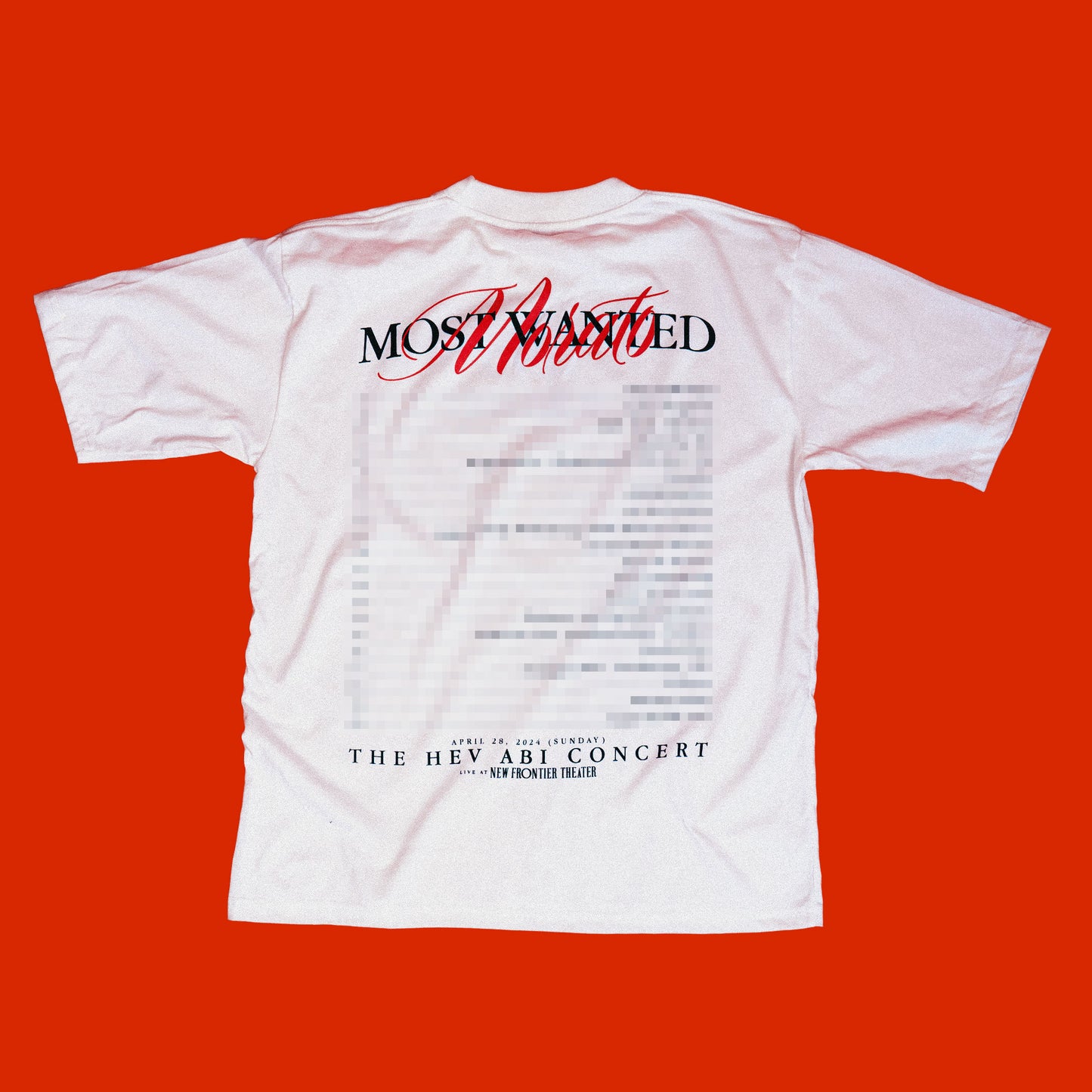 “MORATO MOST WANTED” TEE IN WHITE