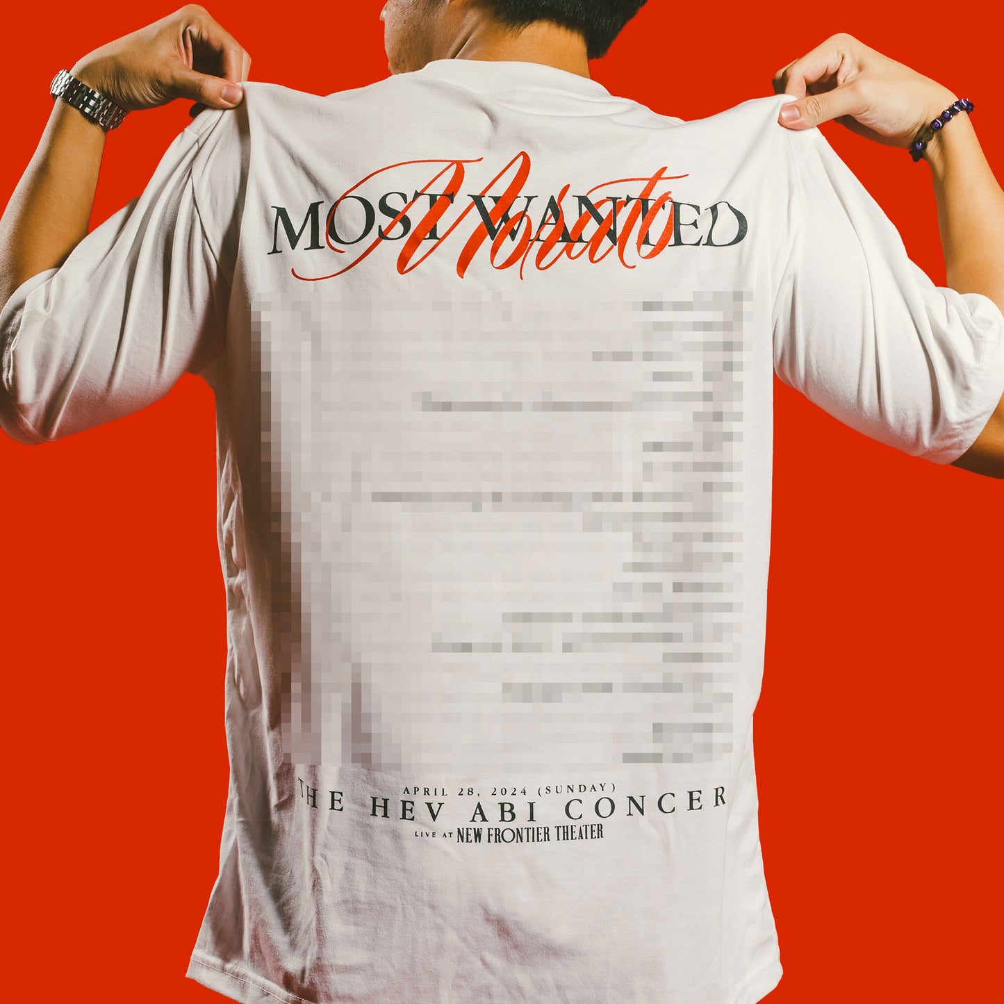 “MORATO MOST WANTED” TEE IN WHITE