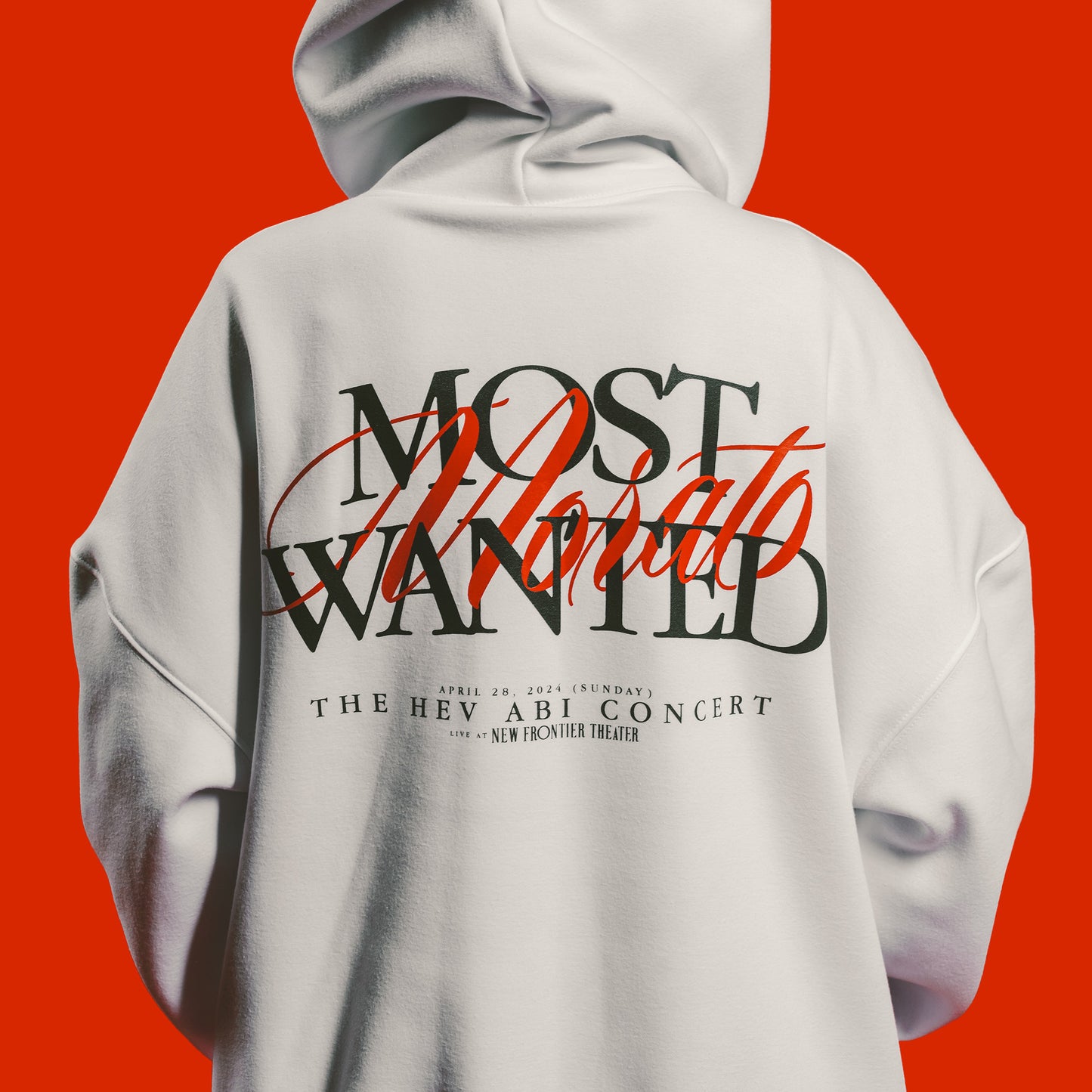 “MORATO MOST WANTED” HOODIE IN WHITE