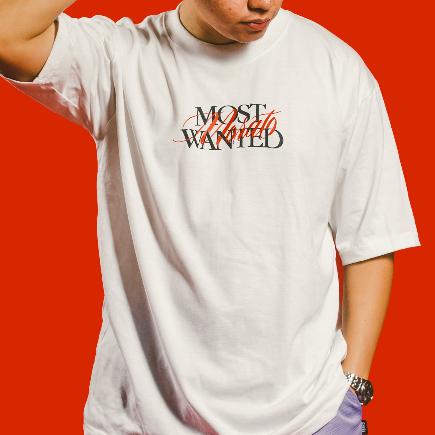 “MORATO MOST WANTED” TEE IN WHITE